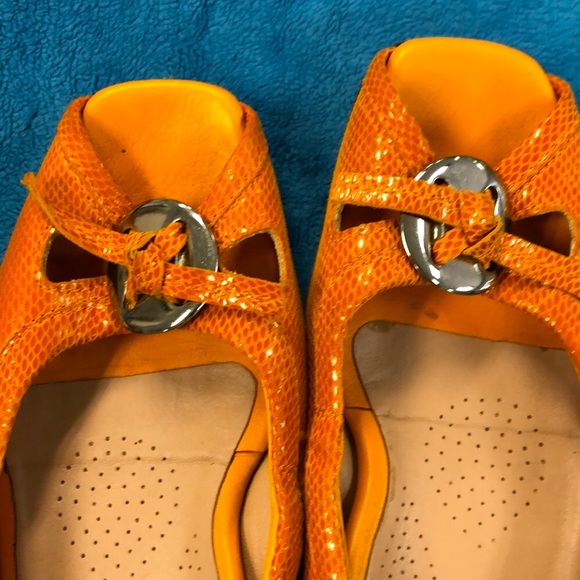 ANYI LU HARMONY Leather Peep-toe Ballet - Picture 12 of 14